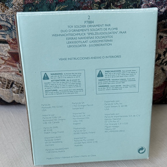 PartyLite Toy Soldier Ornament Pair (P7884) - Picture 6 of 6